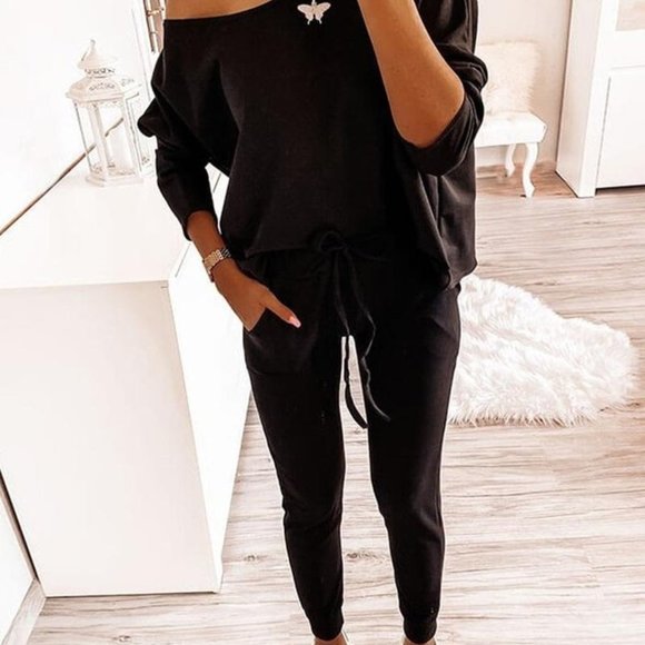 One Shoulder Top & Pant Set - Picture 1 of 3